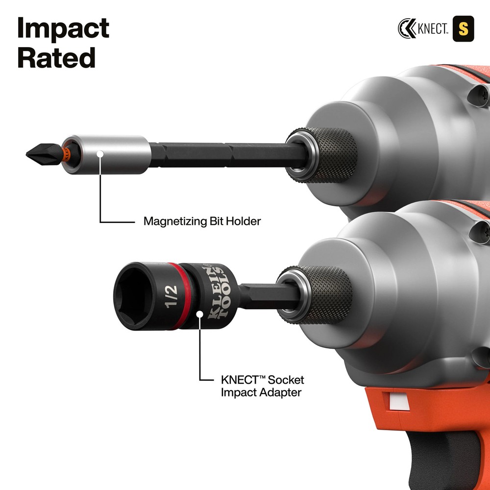 Klein Tools 65302KNECT KNECT Pass-Through and Impact Socket Set, SAE and Metric