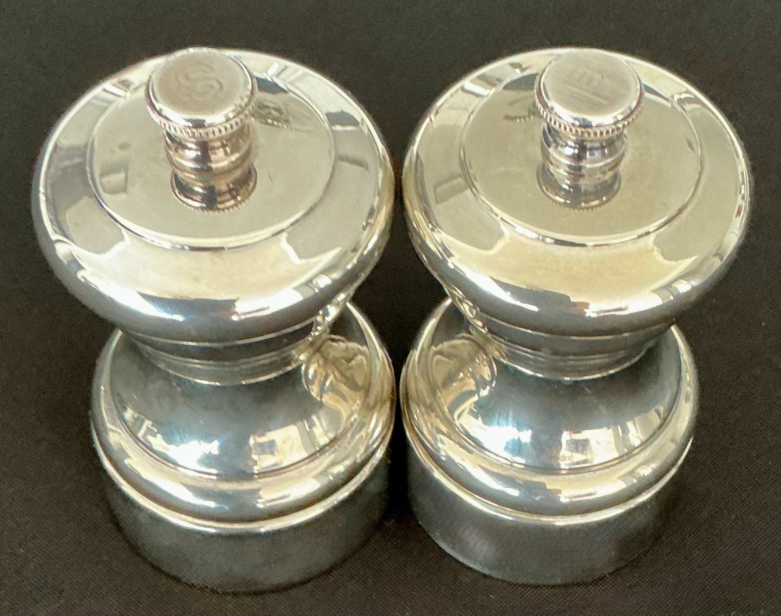 🔥Look New! Peugeot Mignonette Bistro Hi Quality Heavy Silver Salt&Pepper Mills