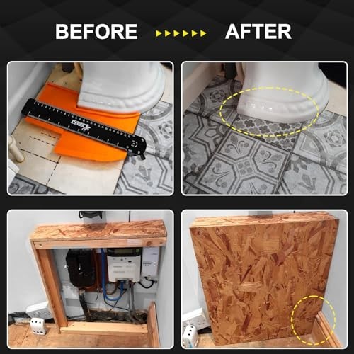 Contour Gauge Duplicator Set (10" & 5") - Shape Profile Tool for Tile, Flooring,