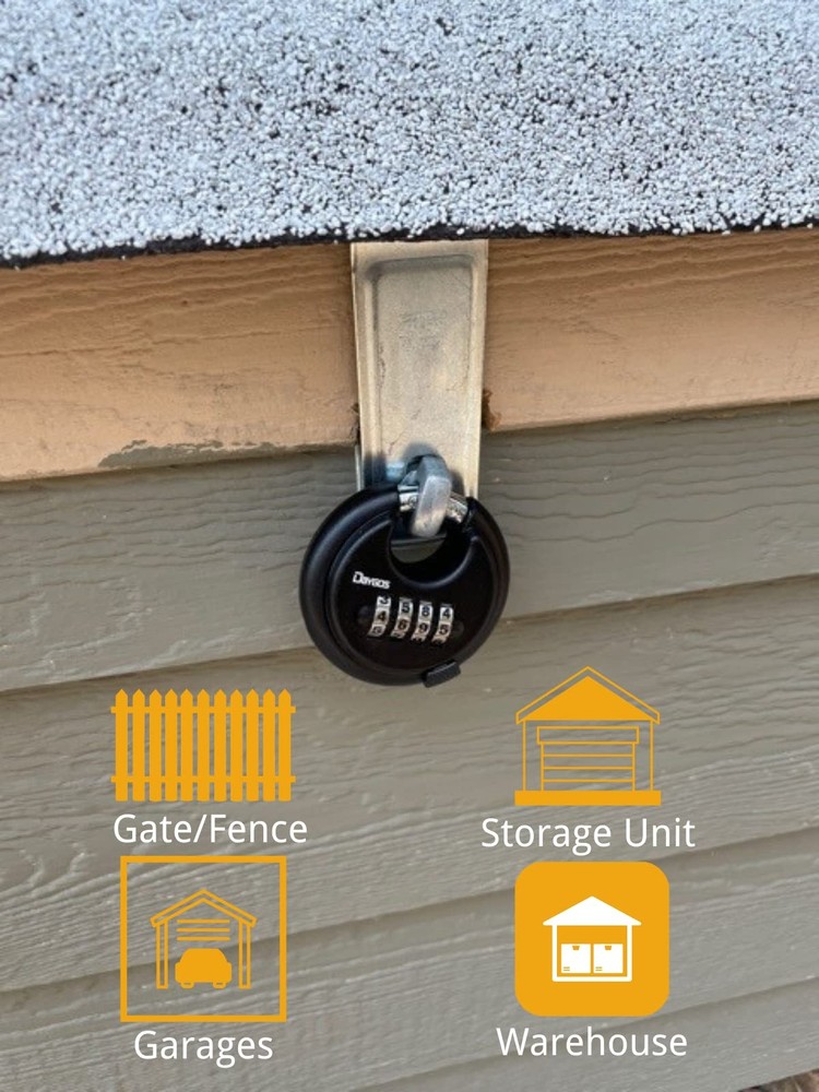 Combination Disc Padlocks For Outdoor Heavy Duty 4 Digit Code Lock Combo Discus