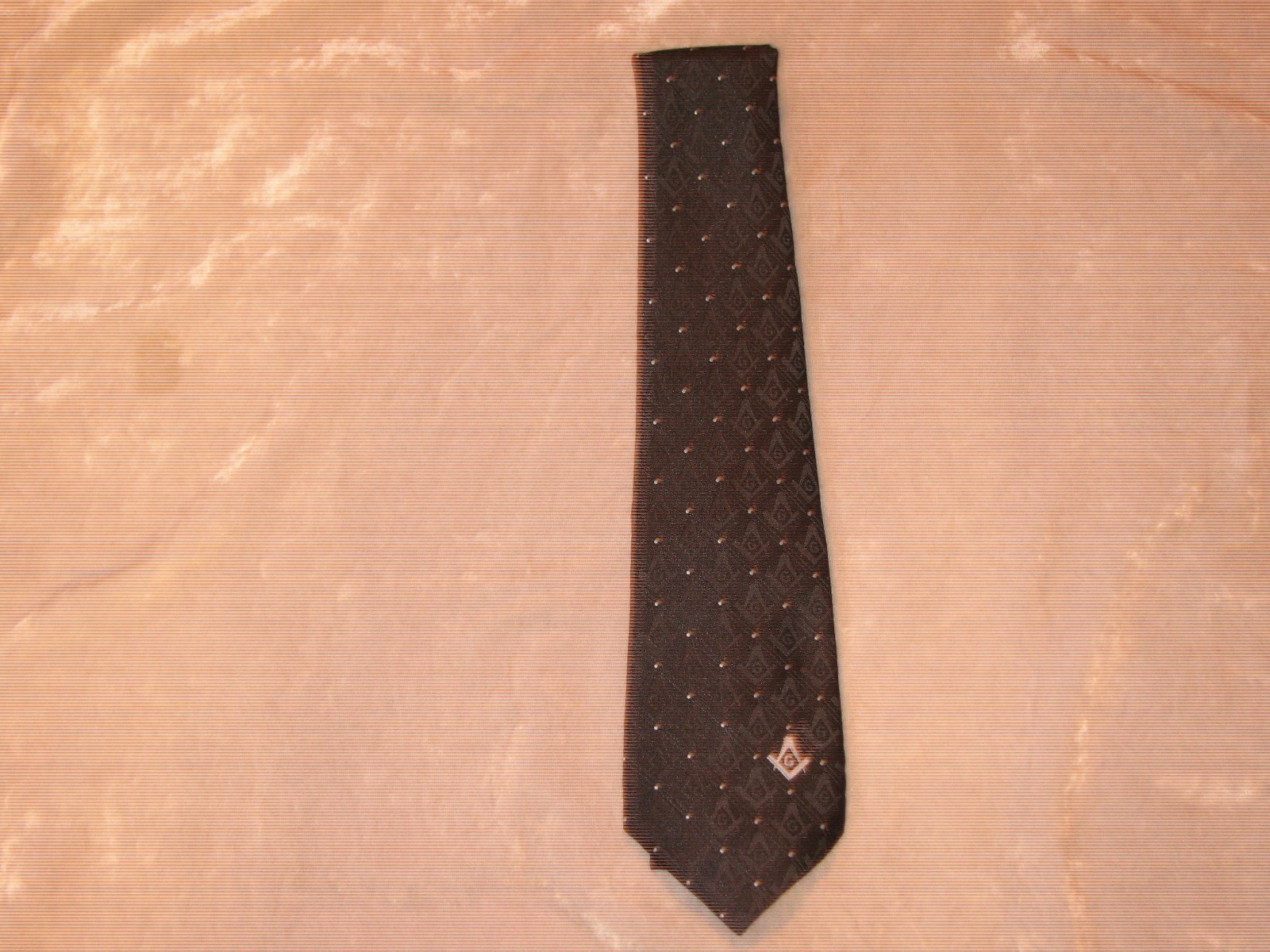 Square Compass Masonic Necktie Diamond Fraternity Freemason Blue Lodge NEW!