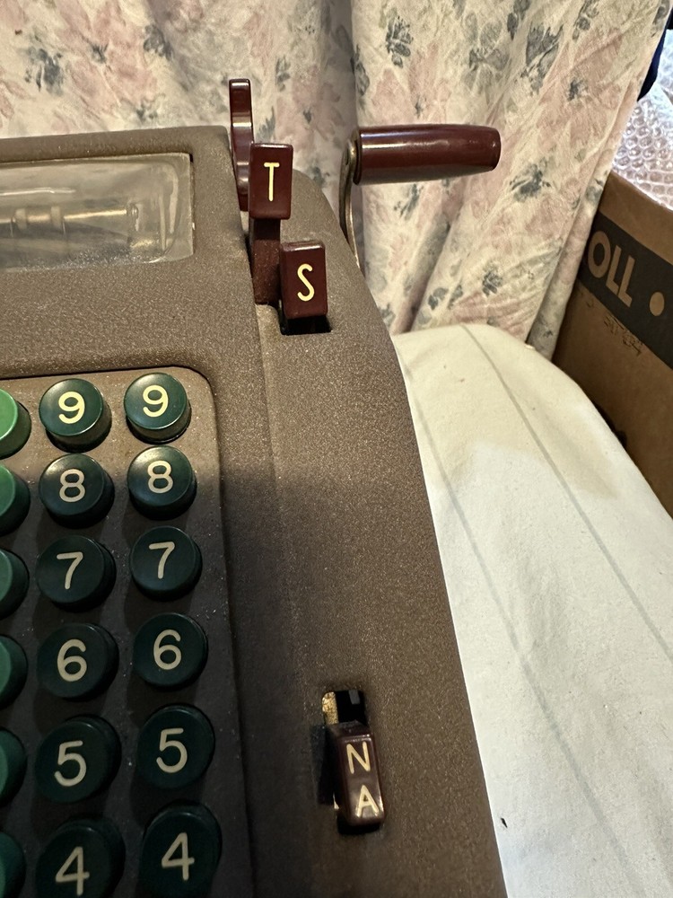 Vintage Smith & Corona Hand Crank Adding Machine - Made in U.S.A. - Untested