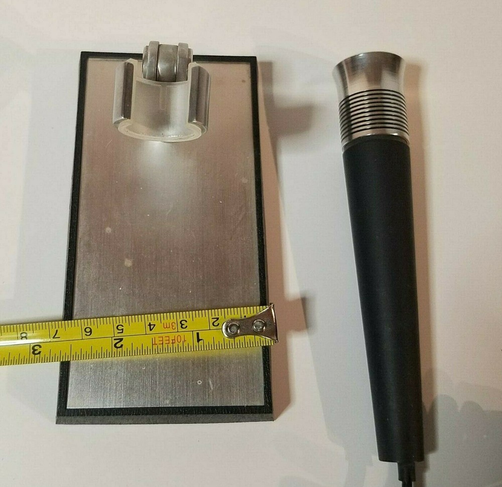 Vintage Microphone, Lafayette 860M, Professional Dynamic w Holder, Used Untested