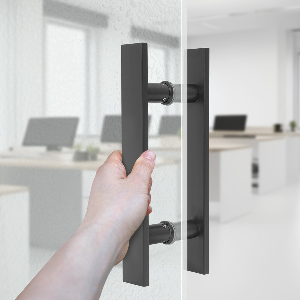 H Shape Door Pull Handle Double Sided Pull Push Sliding Barn Door Handles