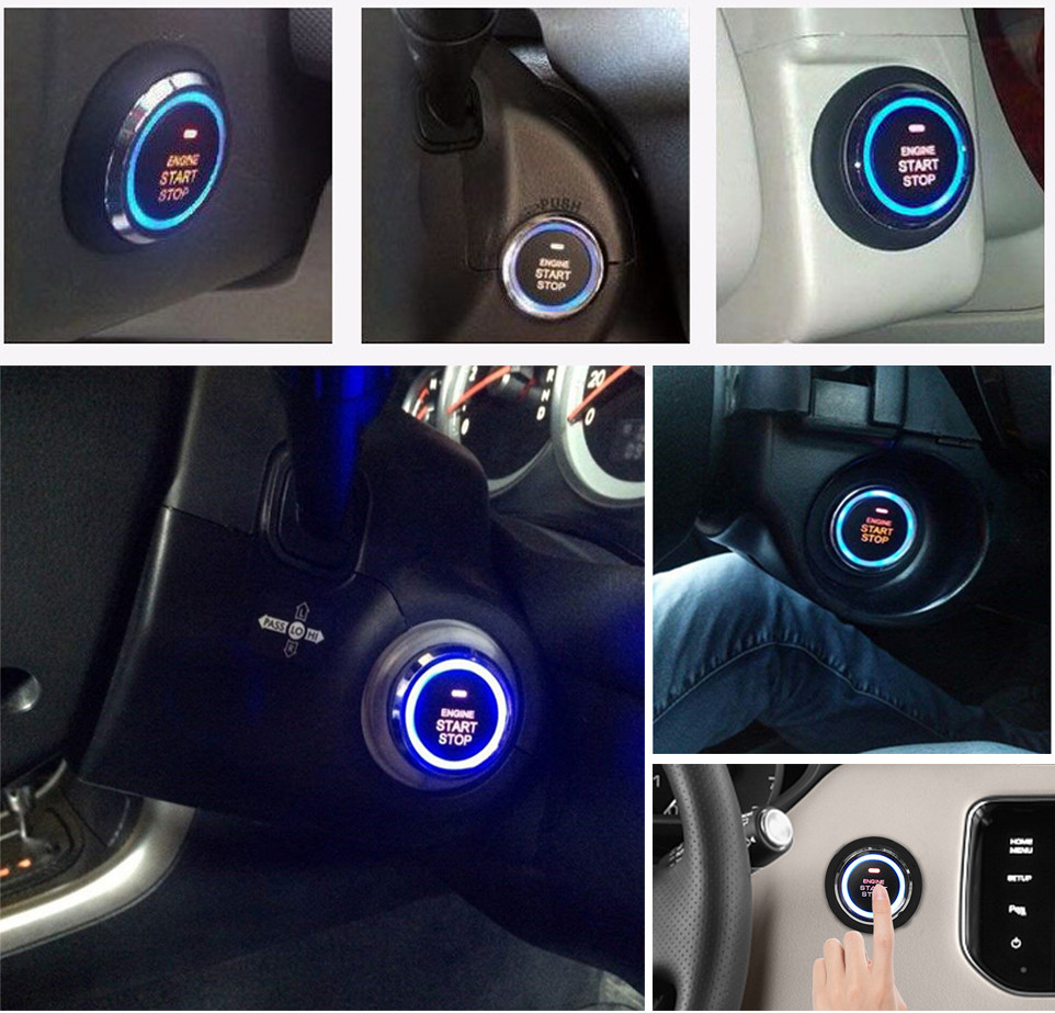 12V Car Engine Start Stop Push Button Keyless Entry Ignition Starter Switch(USA)