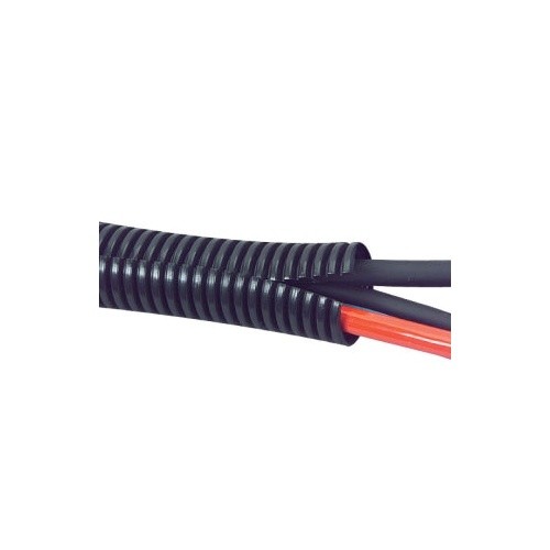 Absolute SLT14-20WH 20' 1/4" 5mm white split wire loom conduit polyethylene