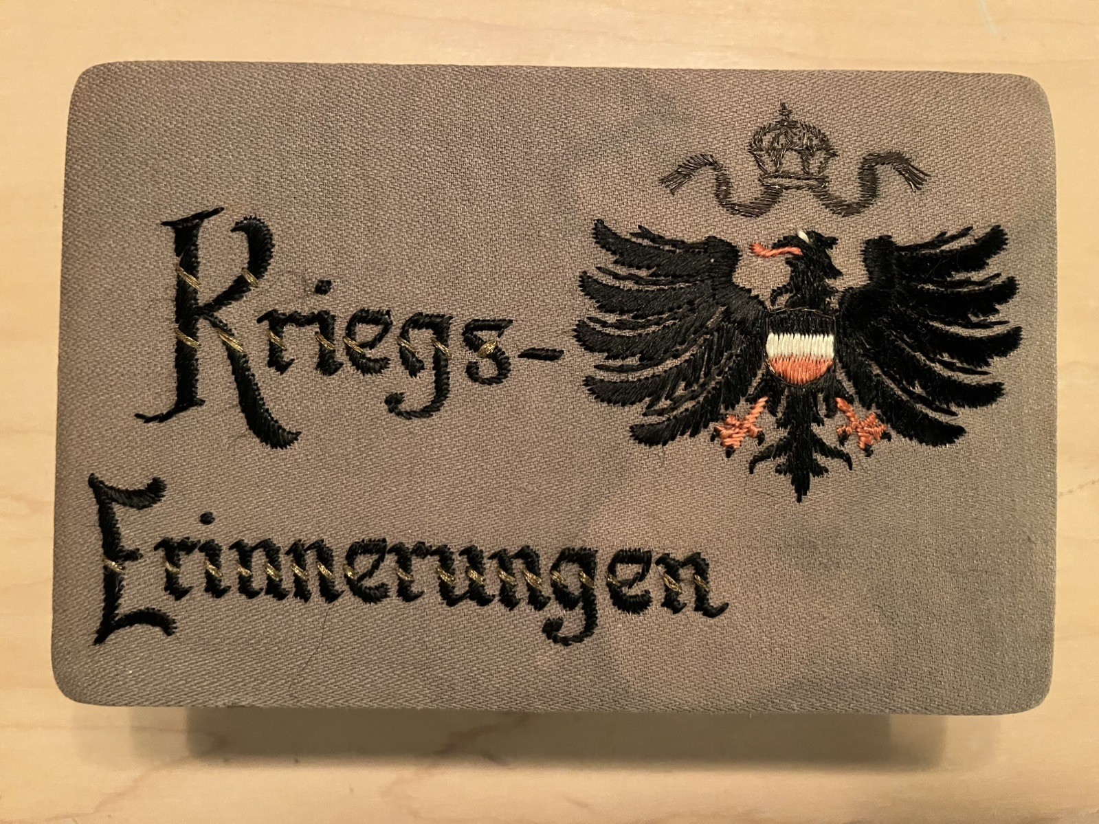 Rare German WW1 Feldpost box (Schatulle) Letter Photo Box „war memories“