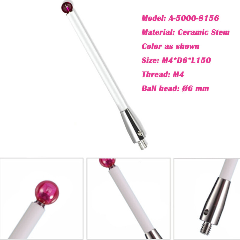 Probe CMM stylus ruby ceramic rod extension probe threadM4*D6*L150mm Touch Probe