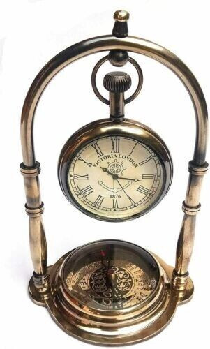 Antique Hanging watch Unique Design Table Clock Desk Clock Maritime Compass