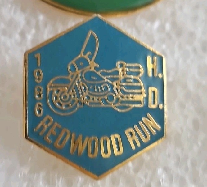 Lot of 14 Vintage Motorcycle Run Pins From Various Locations New And Used