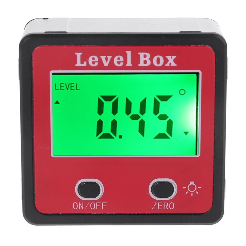 Digital Inclinometer Protractor Gauge Meter Bevel Box