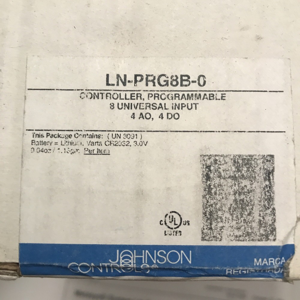 Johnson Controls Metasys LN Series Programmable Controller LN-PRG8B-0