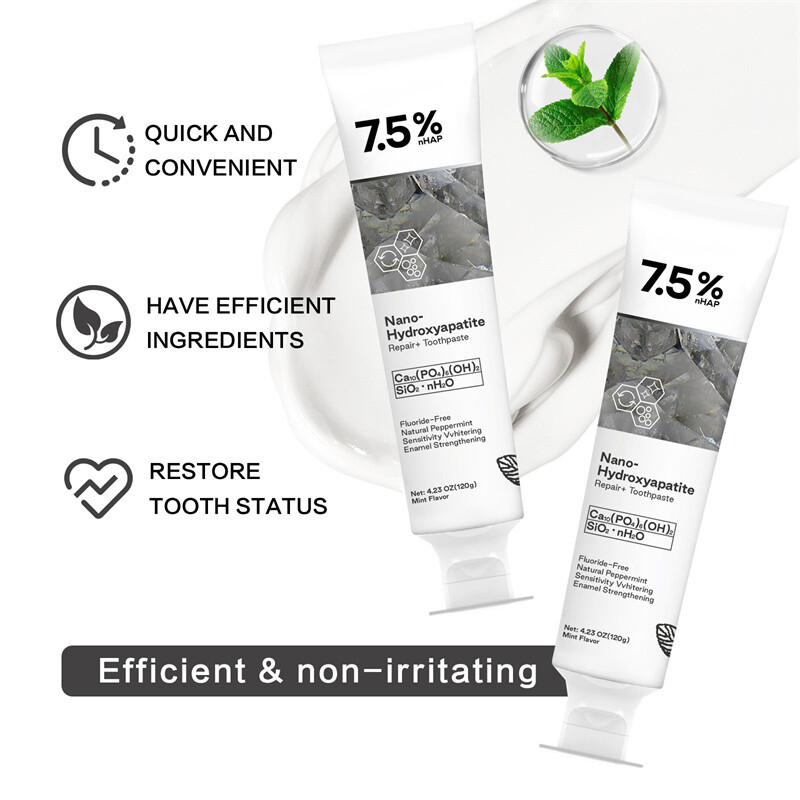 7.5% Hap Nano-Hydroxyapatite Toothpaste Remove Deep Clean For Sensitive Teeth US