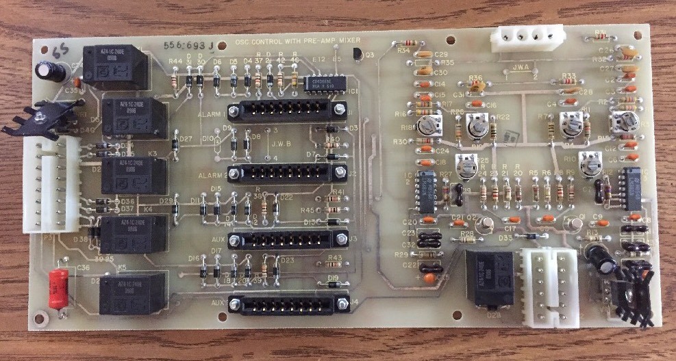 Simplex 556-693 OSC Control Board With Pre-Amp Mixer Fire Alarm