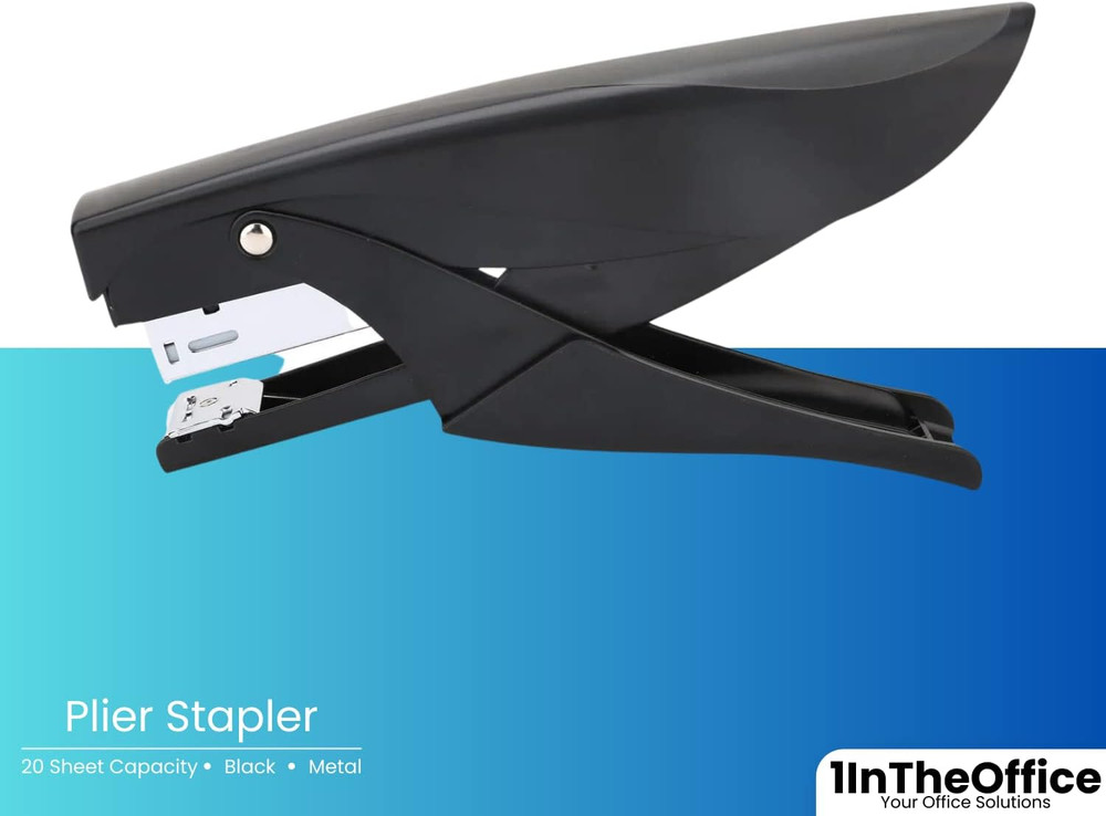 1Intheoffice Handheld Plier Stapler, Stapleless Stapler, Office Stapler, Desktop