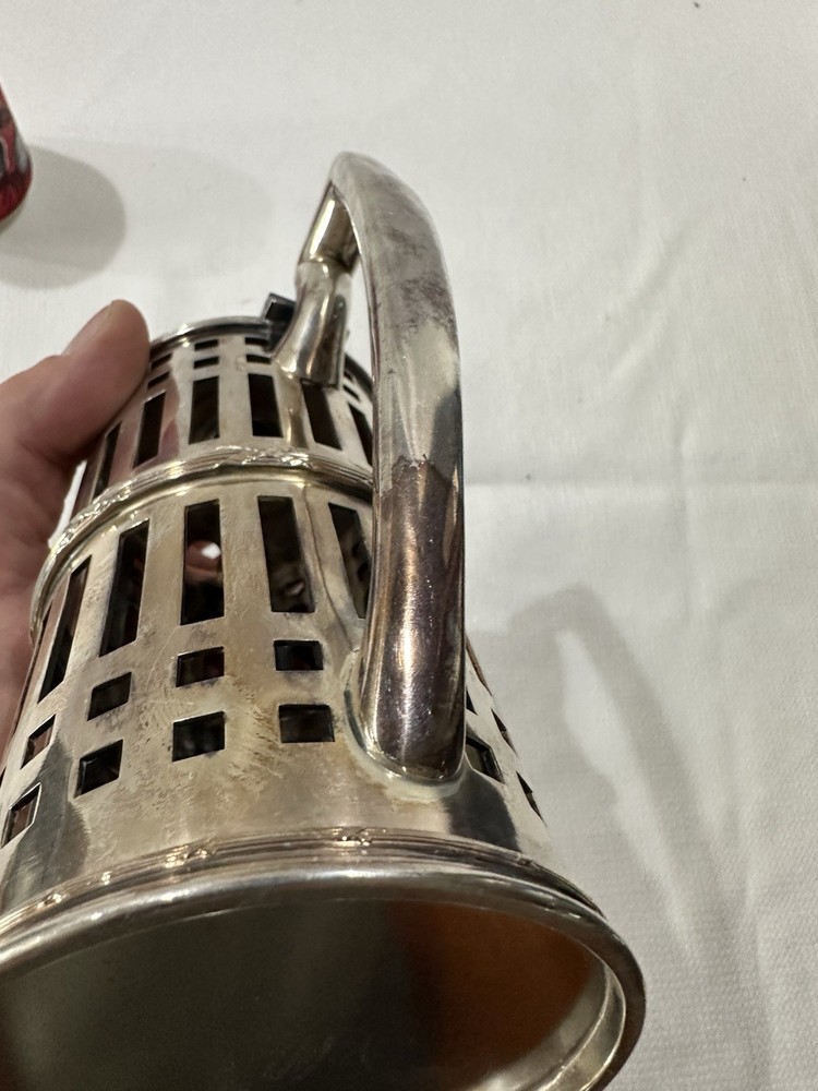 Smith Silver Co Mustard Pot Server, Silver Soldered Pitcher