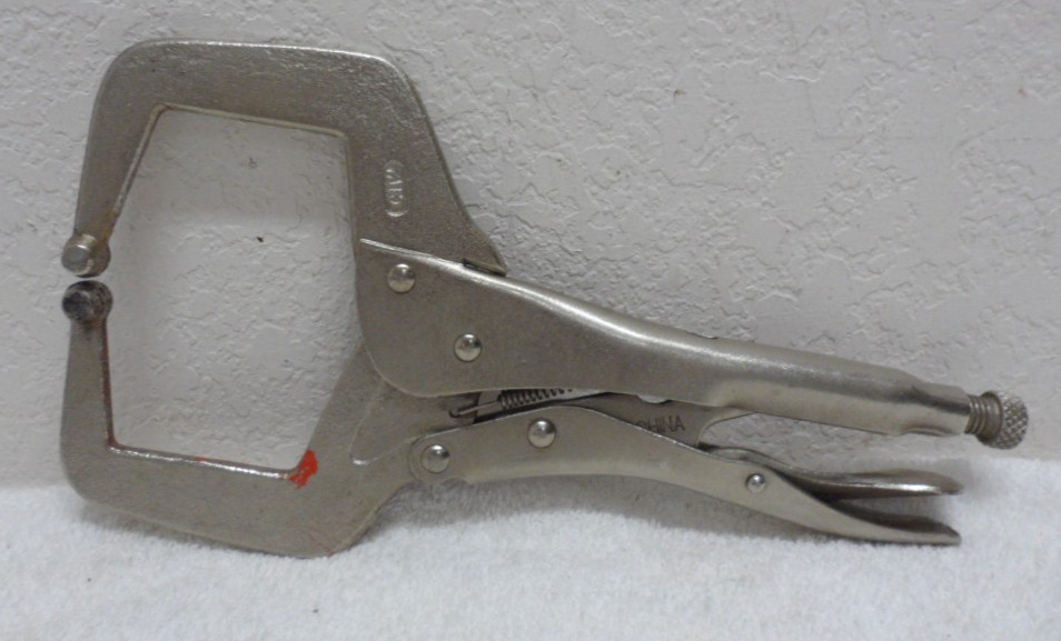 2 - Locking Pliers 11" Welding Plain Head Locking C Clamps