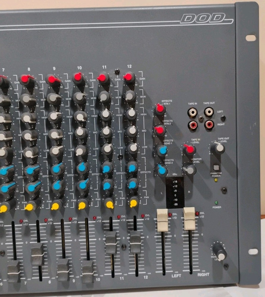 DOD 1222 RM 12 Channel Professional Mixer Working