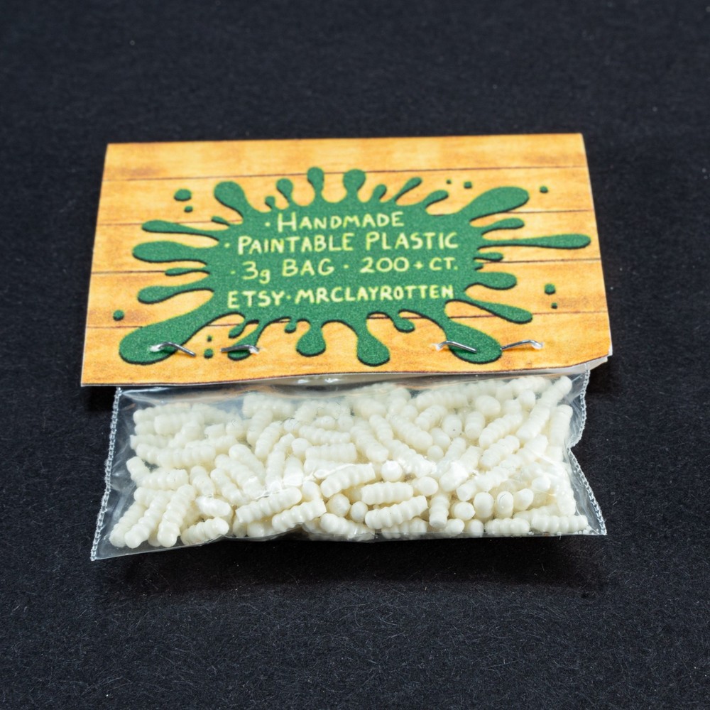 Model Miniature Diorama Basing Terrain Fake Plastic Maggots