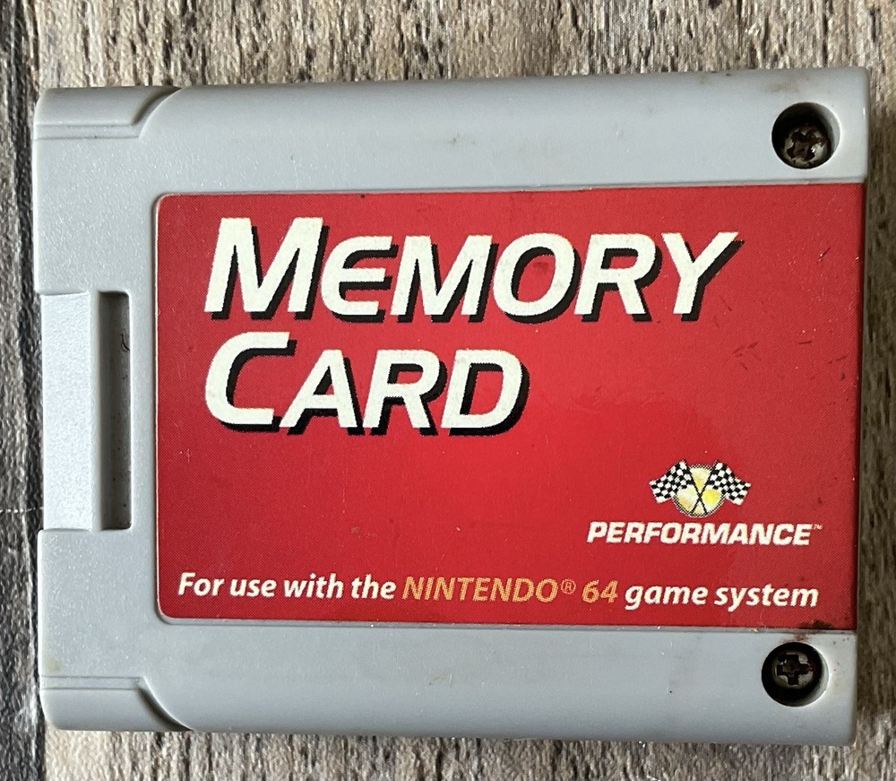 N64 Memory Card Performance P – 302 Nintendo 64 Save Pak Untested