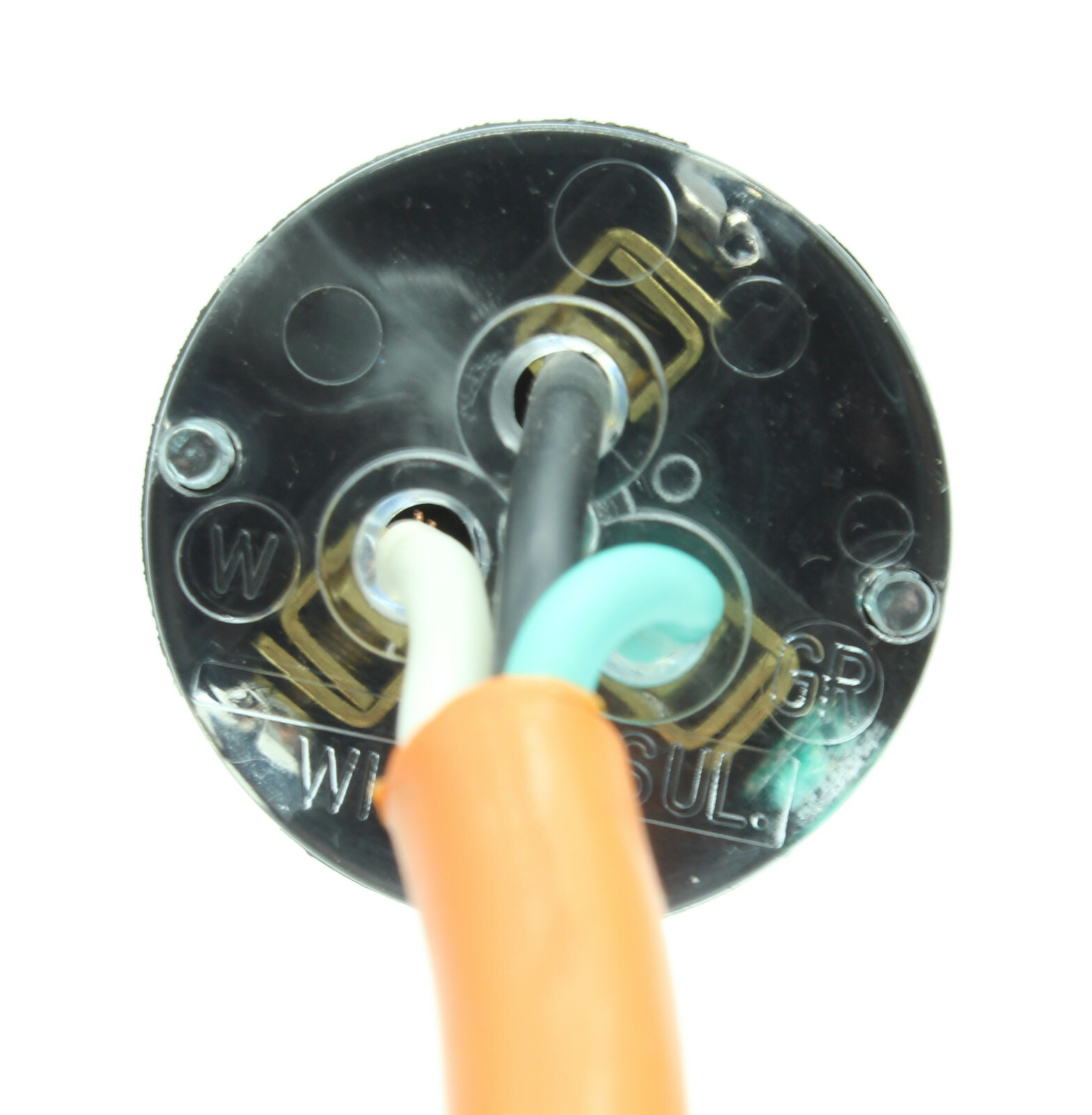 Male 90 Right Angled Extension Cord Replacement Ends 15A 110V Power Plug Repair