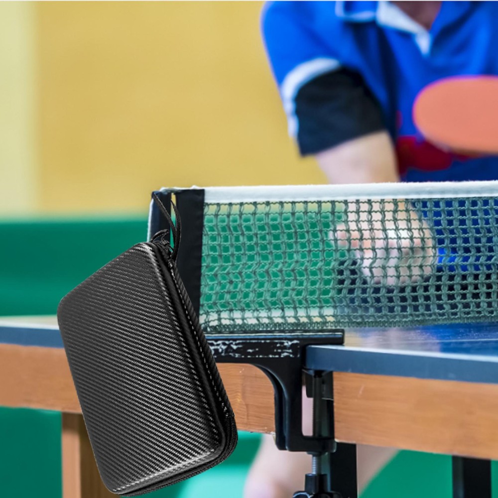 Table Tennis Racket Storage Hard Case Waterproof Ping Pong Paddle Protective Bag