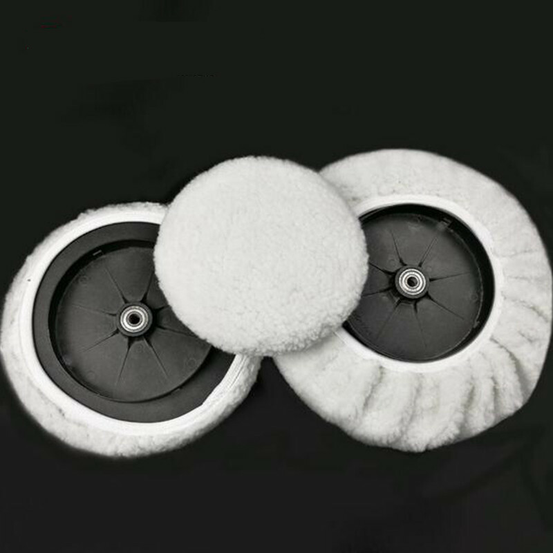 6PCS Polishing Bonnet Buffer Pads Soft Wool For 5-6" 7-8" 9-10 inch Car Polisher