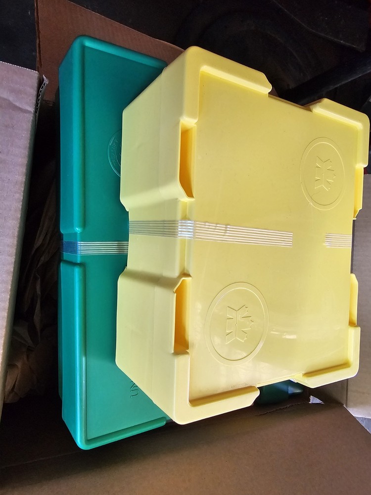 Two Empty Monster Box Silver Eagles & Maple Leaf 🍁 Yellow & Green. Mint Conditi