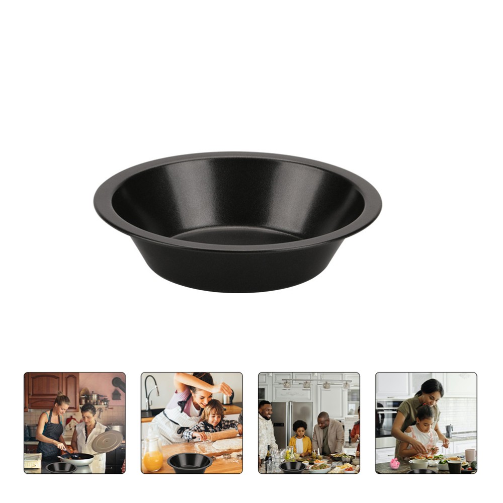 2pcs Bakeware Pizza Tray Round Non-stick Baking Pan Baking Tools