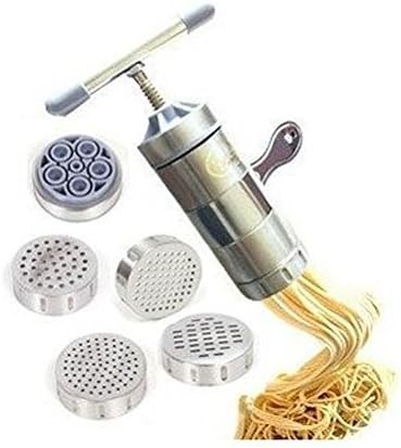Manual Stainless Pasta Maker Machine 5 Molds