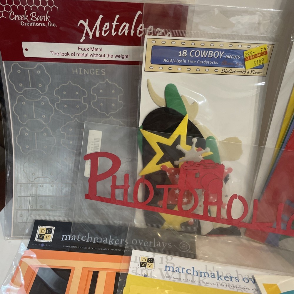 Assorted Crafting Lot Die Cuts Stencils