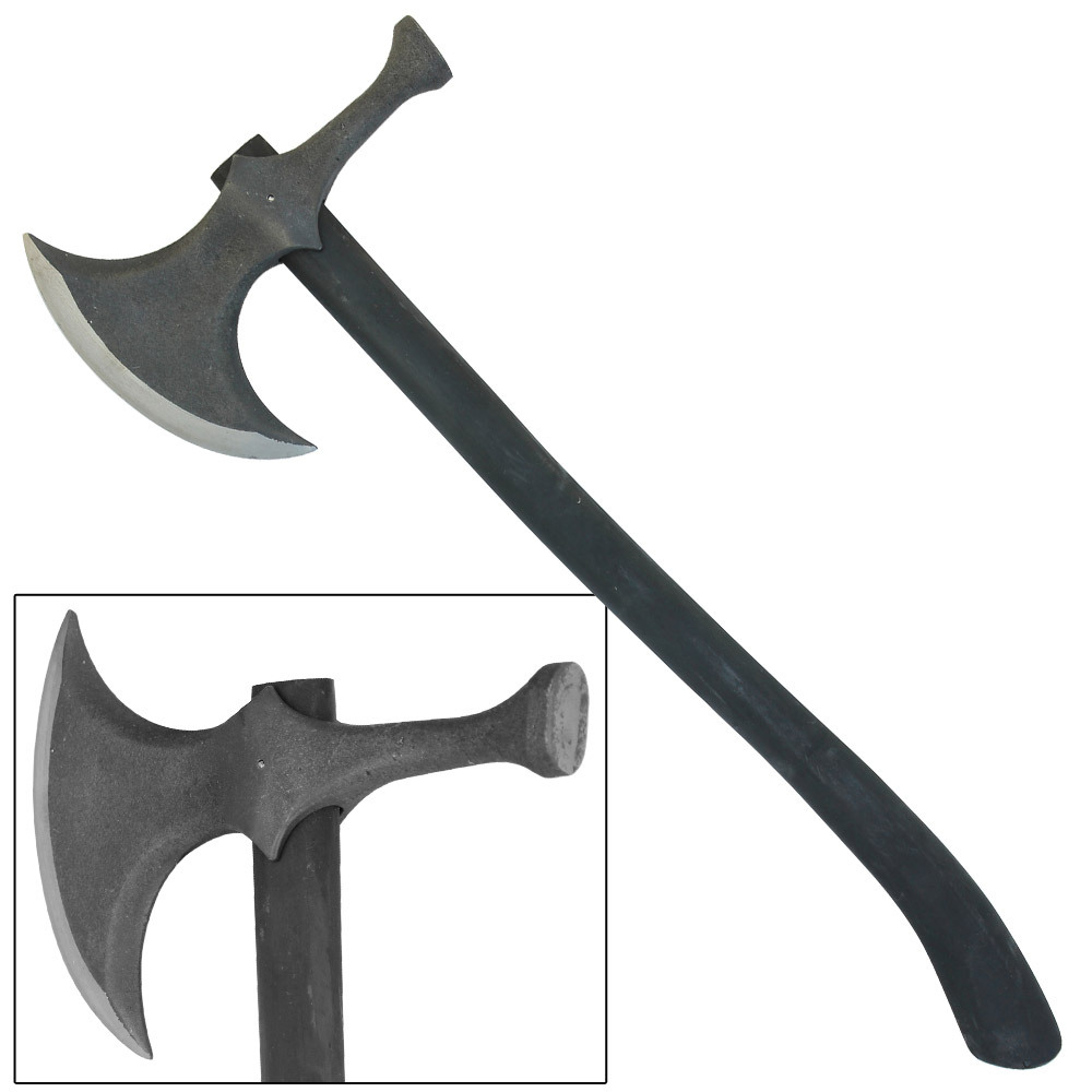 Rustic Barbarian Medieval Viking Hammerhead Battle Axe