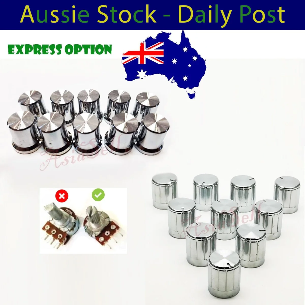 10pcs Rotary Encoder Knobs Potentiometer 6mm Shaft Volume Control Knob