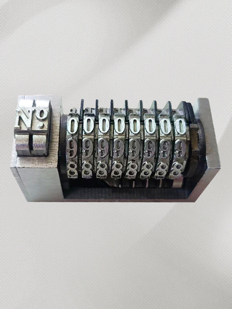 8 Digits Numbering Machine Forward for Letterpress Number Coding 4X8 Cicero