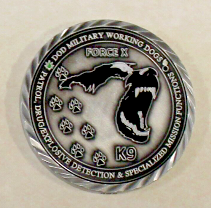 Military Working Dog K9 Handler Force X Challenge Coin