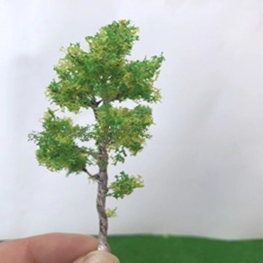 6.3in  Model Wire Tree Birch Street Tree Diorama Landscape Scene