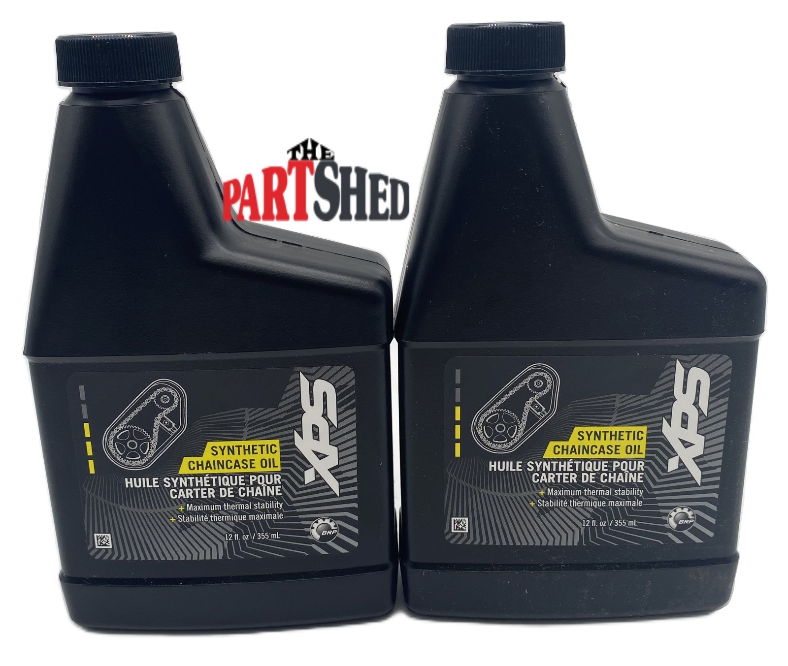 2 Pack BRP 9779156 XPS Synthetic Chaincase Oil 12oz Bottle Ski-Doo Snowmobile