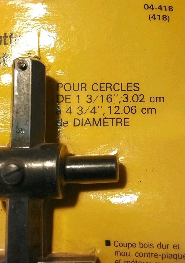 04-418 STANLEY ADJUSTABLE CIRCLE CUTTER CANADA 🇨🇦