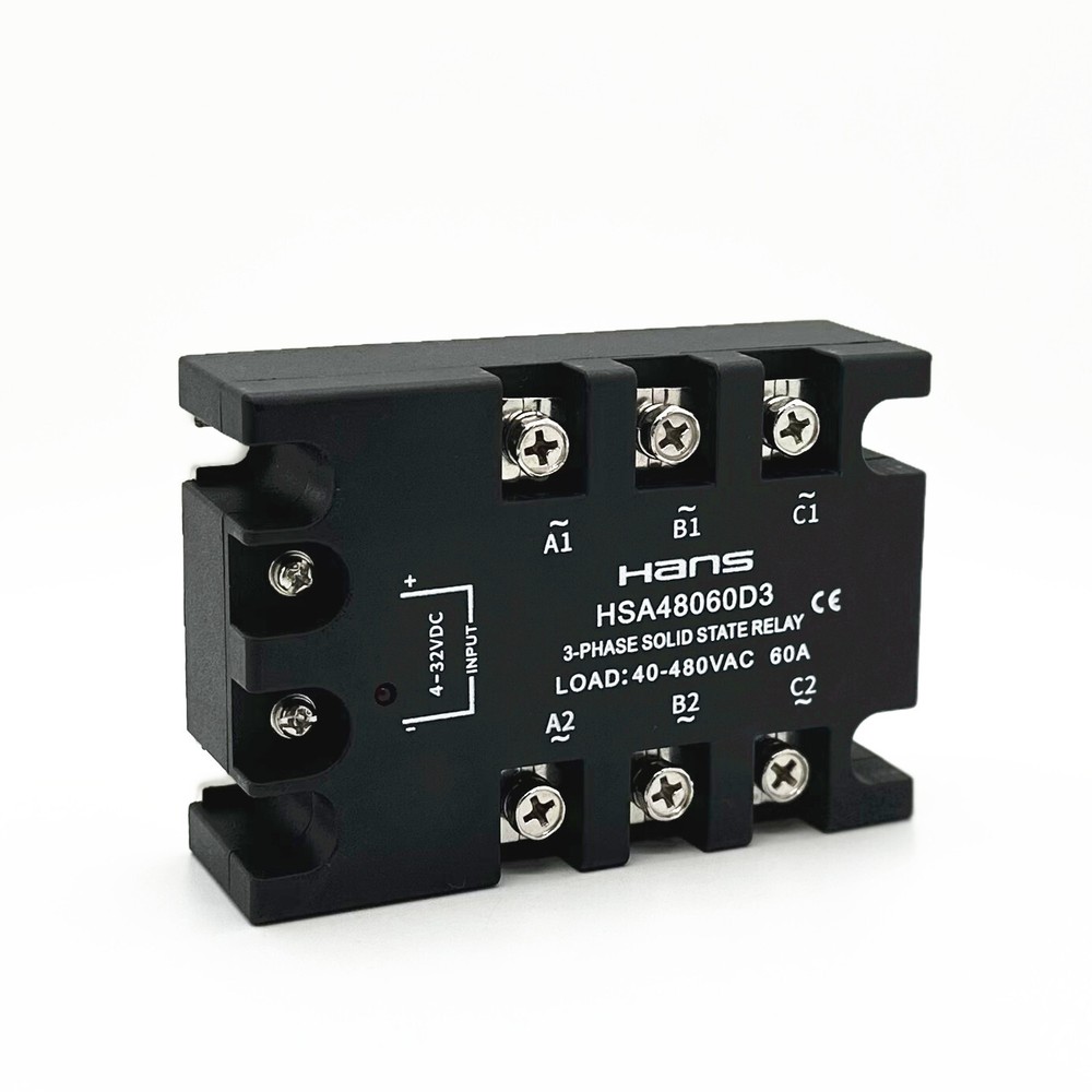 1x 40A~120A DC-AC 4-32VDC/40-480VAC Three-phase solid state relay