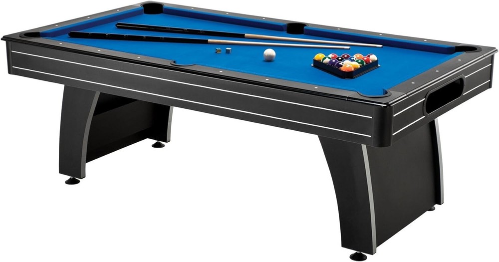 Fat Cat by Tucson 7? Pool Table with Automatic Ball Return, Electric Blue