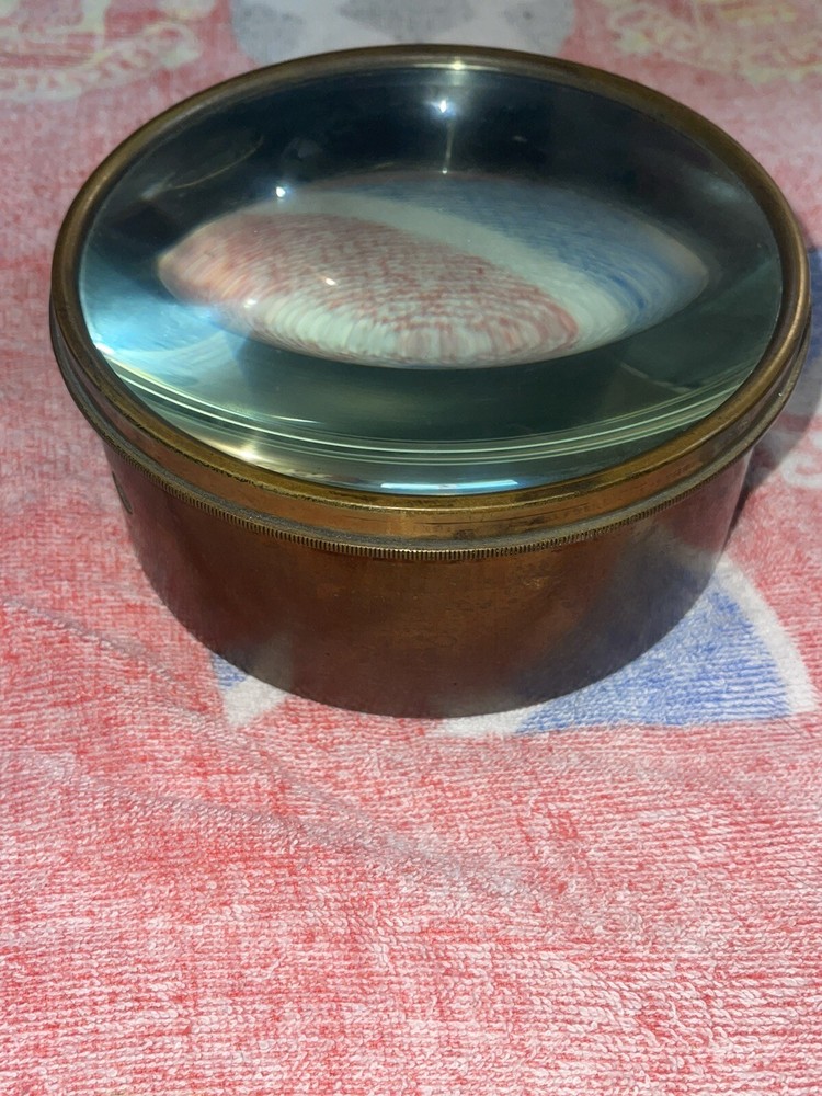 Victorian Antique Mounted Magic lantern Condensing Magnifying projector Lens