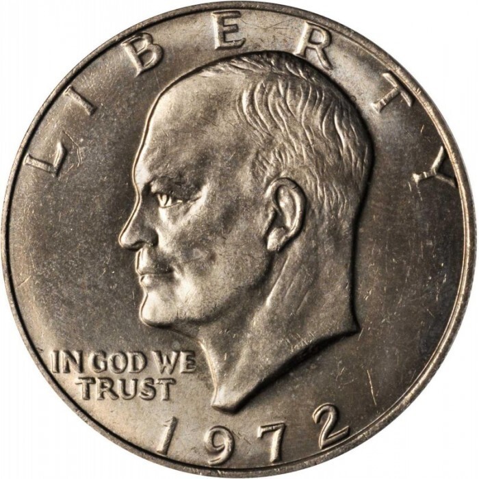 1972 Eisenhower Dollar – Circulated Condition