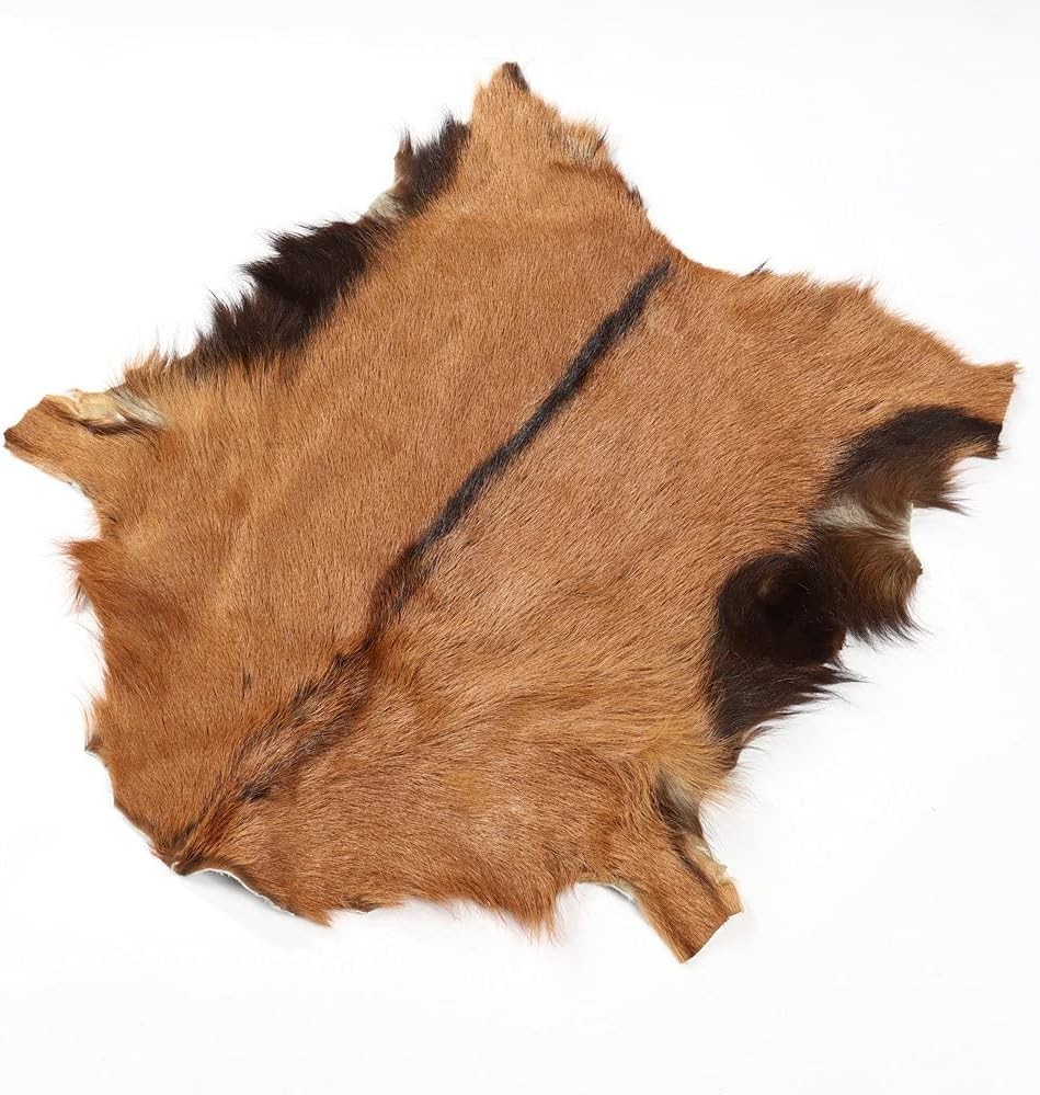 Quality 16x16 Sheepskin Antelope Fur Pelt - Perfect for Plush Crafts & Decor