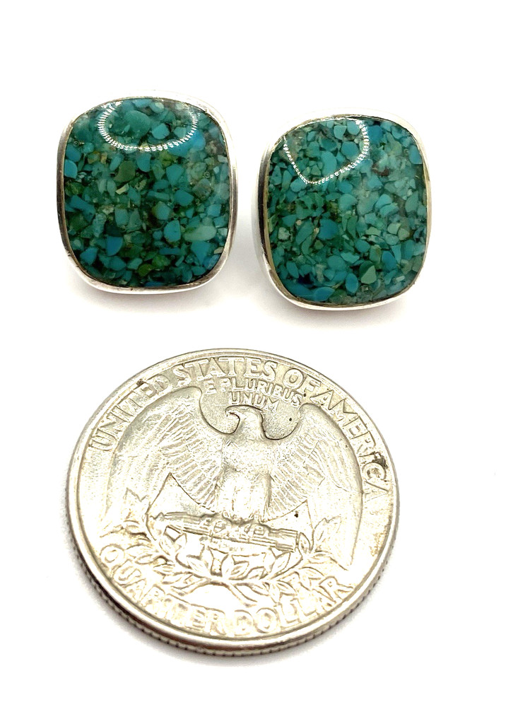 SILPADA Sterling Silver / 925 Turquoise Stud Earrings