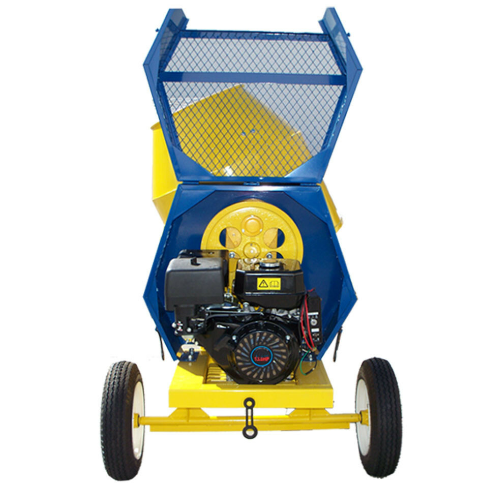 13 HP Towable 9 CF CUBIC CEMENT MIXER 12V Electric 55 MPH Concrete