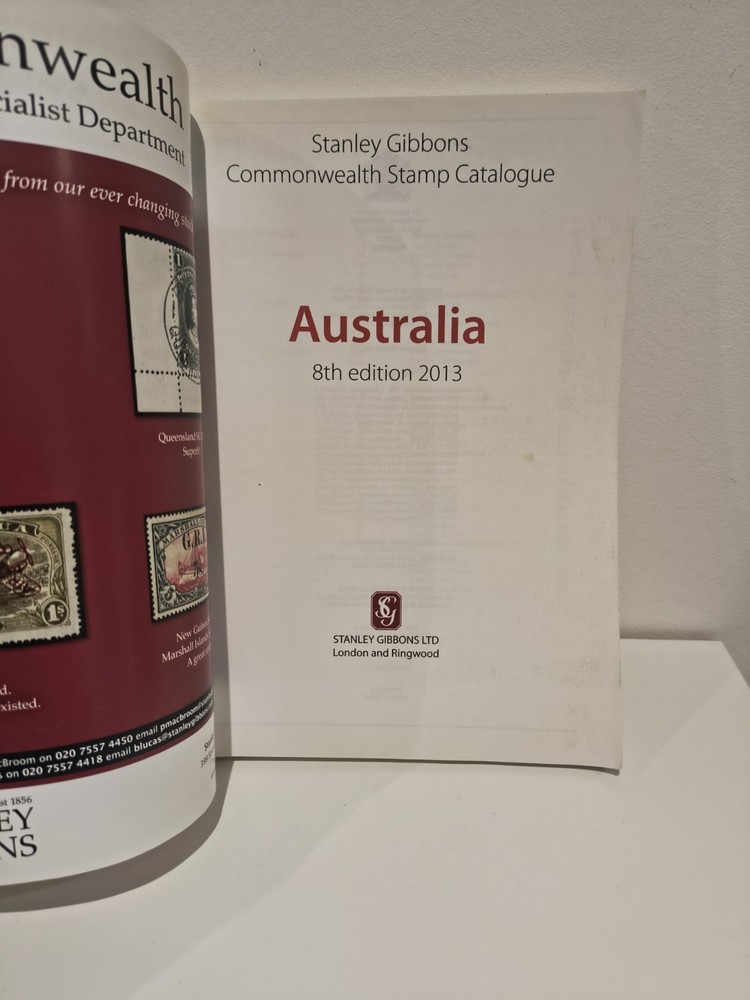Stanley Gibbons Commonwealth Stamp Catalogue Australia 8th Edition Book 2013