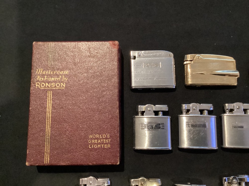 THIRTEEN RONSON LIGHTERS IN VERY GOOD CONDITION