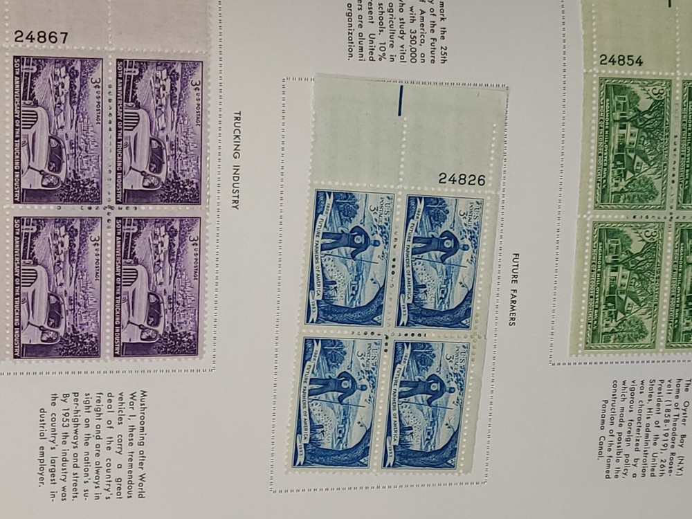 HARRIS LIBERTY BLOCK Postage Stamp Album with appx 172 block stamps