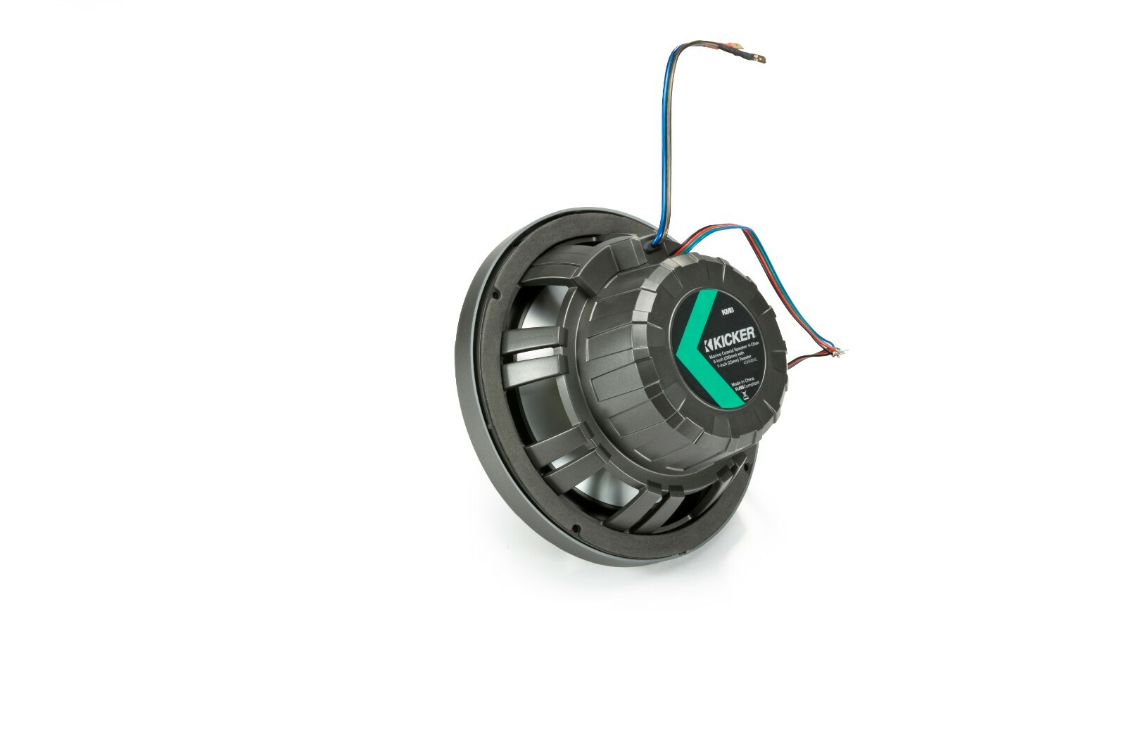 Kicker 45KM654L 6.5" 2-Way Marine Coaxial Speakers with LED Lighting