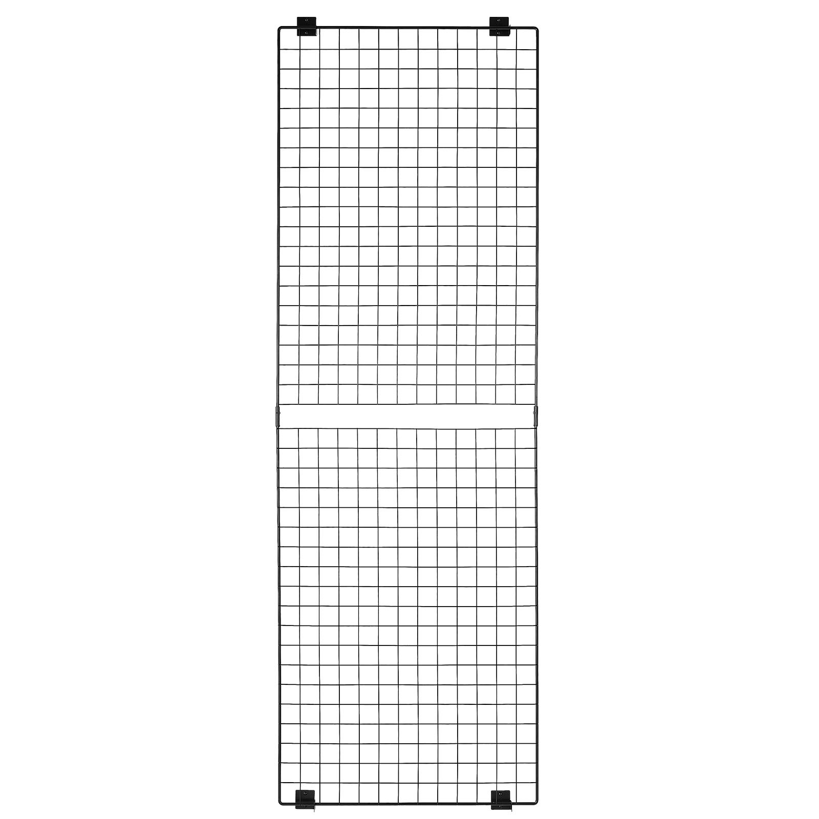 Uimoso Set of 3 Wall Grid Panels 2x6 ft Wire Display Racks in Black Finish